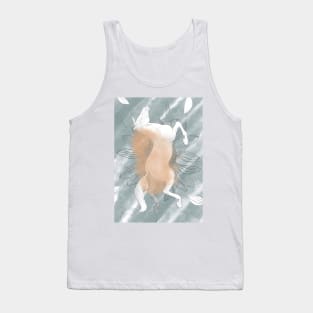 Gravitating Horse Abstract Sketch Poster Tank Top